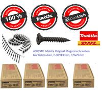 4000 pz viti per caricatore originali Makita viti per cinghia, F-30913 fine, ...