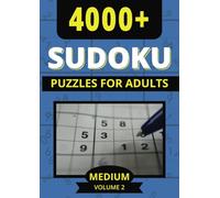 4000+ Sudoku Puzzles: For Adults Medium Difficulty Volume 2