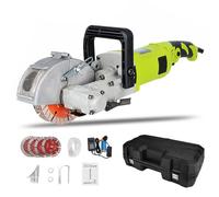 4000 W senza polvere, larghezza scanalatura regolabile, profondità di taglio 0-37 mm, include 5 lame per sega, ideale per la decorazione della casa e progetti di ristrutturazione