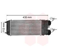 40004353 VAN WEZEL Intercooler per CITROËN,PEUGEOT