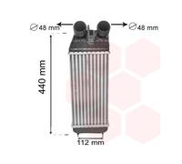 VAN WEZEL 40004361 Intercooler per OPEL Crossland X (P17) per CITROËN C3 II (SC)