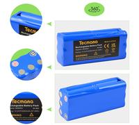 4000mAh 14,4V Batteria per Dirt Devil Spider M606 M607 M612 Ecovacs Dibea K6 L6