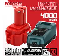 4000mAh For Makita PA09 PA12 PA14 PA18 Batteria Ricaricabile For Makita 9.6V 12V 14.4V 18V Ni-MH Batteria Strumenti batterie
