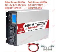 4000W-8000W 12V 24V 48V 60V 72V to 230V Seno puro Tensione Convertitore Inverter