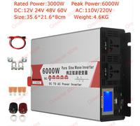 4000W-8000W 12V 24V 48V 60V 72V to 230V Seno puro Tensione Convertitore Inverter