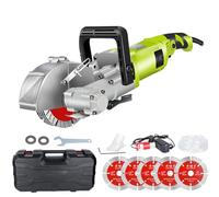 4000W Chaser & Groove Cutter elettrico, 6000r/min Heavy Duty Concrete Cutting Machine con profondità e larghezza regolabili per mattoni, pietra, marmo e muri di cemento