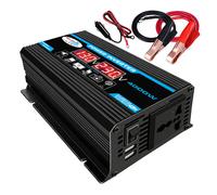 4000W Peak Solar Car Power Inverter DC 12V a AC 220V adattatore per auto convertitore per auto doppio trasformatore di tensione USB onda sinusoidale modificata Yellow