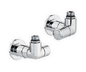 400300 1/2Coppia di valvole style a doppia squadra per termoarredi dx CALEFFI
