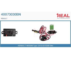 40073030BN REAL Resistenza, Ventilatore abitacolo per RENAULT