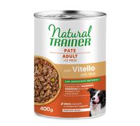 400g Natural Trainer Paté Medium & Maxi + 3 x 15 g snack gratis! - Puppy & Junior Pollo