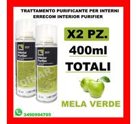 400ML ERRECOM IGIENIZZANTE 2 DEO SPRAY AUTO PROFUMO DI MELA IN FORMATO 200ML