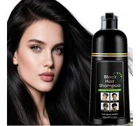 400ml Shampoo Colorante Donna Temporaneo per Capelli Neri con Ingredienti Naturali - Colore Istantaneo Fino A 30 Giorni, Semplice Da Usare, 3 In 1 Shampoo Colorante Uomo