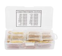 400Pcs 1/2W 16 Values Kit assortimento di resistori al carbonio Set 10ohm 1Mohm Set assortito di resistori ad alta precisione per apparecchiature elettroniche