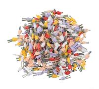400Pcs 1:87 HO Scala Dipinto Modello Persone Figure, Passeggeri Colorati Realistici per Treno Ferroviario Layout e Scenario Diorami