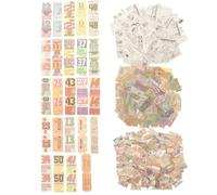 400pcs Materiale decorativo Carta di carta Sfondo unico Decori di carta fai da