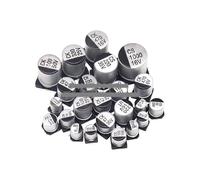 400pcs SMD Aluminum Electrolytic Capacitor Assortment Kit 24Values 1UF-1000UF 6.3V-50V Capacitance Sample Set with box ICXLPMC