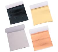 400Pz Fogli Di Foglia D'Oro Imitazione Argento Rame Flake Gilding