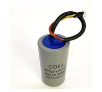 400uF 300V AC Starting Capacitor For Heavy Duty electronic starter Air Compressor Red Yellow Two Wires AUOQKQUT