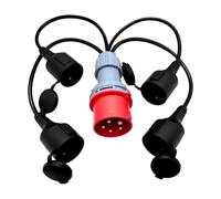 400V 16A Power Splitter With 4x230V Outle 1 To 4 For RV F
