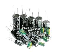 400V 1uf 2.2uf 3.3uf 4.7uf 6.8uf 8.2uf 100uf 22uf 33uf 47uf 68uf 82uf Aluminum Electrolytic Capacitor 400WV 400vdc 400v4.7uf AUOQKQUT(400v 220uf 2pcs)