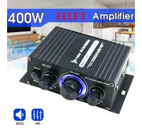 400W Hi-Fi Auto Stereo 12V Car Audio Amplificatori MP3 Radio Booster LED Design`