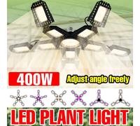 400W LED E27/E26 Coltiva La Lampadina Spettro Completo Lampada per Piante per Serra Interna Tenda di Pomodoro Verdure Coltivazione di Riempimento illuminazione