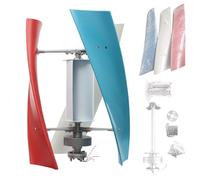 400W Portatile Verticale Helix Eolica Generatore Kit 12V DC, 3 Lame Freno Elettromagnetico Sistema eolico Solare Ibrido per Gazebo Cabine Marine Industrial Energy