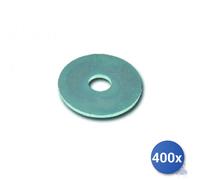 400x Rondella Piana Larga Zincata Din 9021 E-100 Mm 8X32