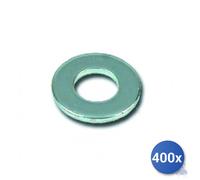 400x Rondella Piana Zincata Din 125A E-100 Mm 16