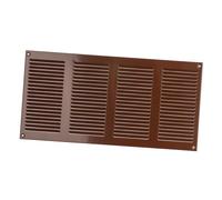 400x200mm Griglia di Ventilazione con Zanzariera - Griglie D'Aerazione in Metallo - Acciaio, Marrone