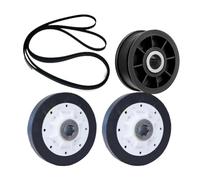 40111201 37001042 Y54414 Kit Ruote A Rulli, Compatibile Con Speed Queen, Compatibile Con Whirlpool, Rullo E Cinghia Del Cestello Dell'asciugatrice