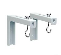 40120 Staffa a gancio per il supporto dello schermo del proiettore su prigionieri o superfici in calcestruzzo con tasselli adeguati