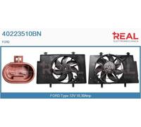 40223510BN REAL Elettromotore, Ventola radiatore per FORD