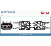 40227710BN REAL Elettromotore, Ventola radiatore per FIAT