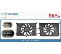 40227930BN REAL Elettromotore, Ventola radiatore per FIAT,JEEP