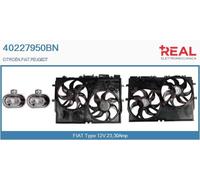40227950BN REAL Elettromotore, Ventola radiatore per CITROËN,FIAT,PEUGEOT