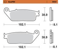 402501 PASTIGLIA FRENO ANT. ROADPRO SINDER HONDA VT 1100 C3 SHADOW AERO 2000