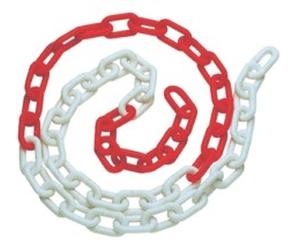 40271 CATENA IN PLASTICA BIANCA ROSSA GR. 8 MT. 25