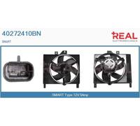 40272410BN REAL Elettromotore, Ventola radiatore per SMART