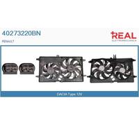 40273220BN REAL Elettromotore, Ventola radiatore per RENAULT