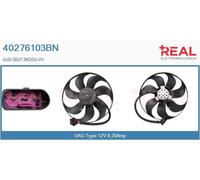 40276103BN REAL Ventola, Raffreddamento motore per AUDI,SEAT,SKODA,VW