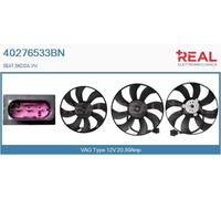 40276533BN REAL Ventola, Raffreddamento motore per SEAT,SKODA,VW