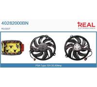 40282000BN REAL Elettromotore, Ventola radiatore per PEUGEOT