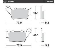 Moto-Master Pastiglie freno 403404 Ceramica per Yamaha MT-03 660 2009