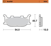 Moto-master Pastiglie Dei Freni Anteriori Sinterizzate Keeway/yamaha 403801