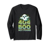 404 Boo Not Found Ghost Halloween Humor Maglia a Manica