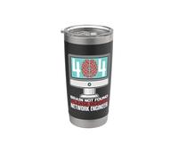 404 Cervello non trovato Per favore Network Admin Network Engineer Bicchiere termico in acciaio inox doppia parete