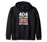 404 Costume Non Trovato Design Halloween Pixel Art Felpa con Cappuccio