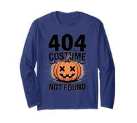 404 Costume Non Trovato Design Halloween Pixel Art Maglia a Manica