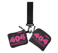 404 Error Life Not Found Dual Wristlet Portafogli per le Donne Sottile Staccabile Cerniera Portafoglio Portamonete con Cinturino da Polso per Donna 2 Pz, 404 Durata errore non trovato, 1 size, Casual